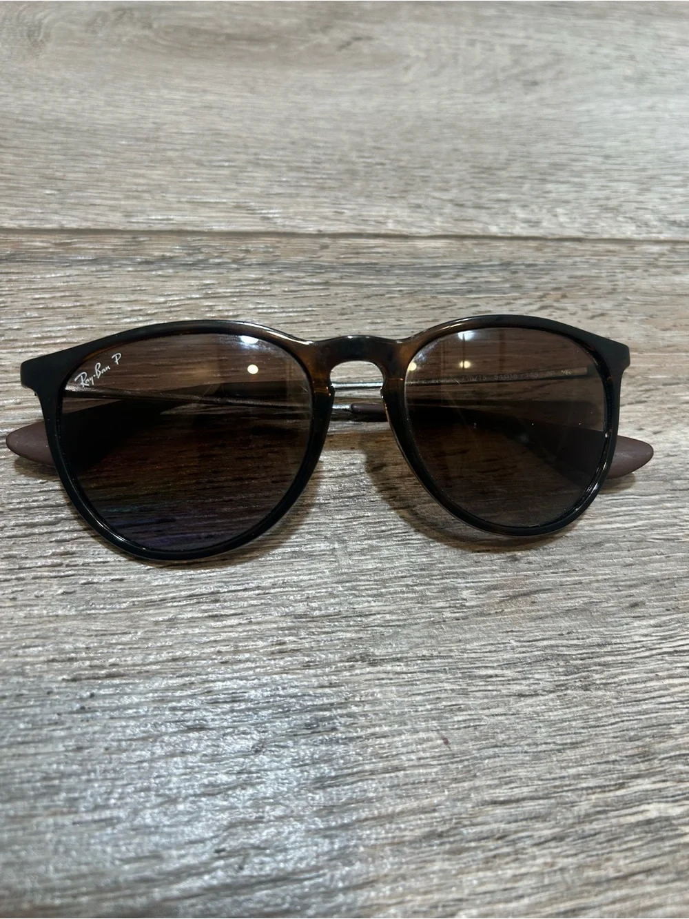 Ray-Ban Erika RB4171 Polarized Sunglasses Tortoise Brown 710/T5 54mm